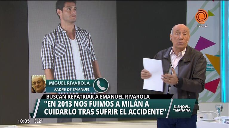 Buscan repatriar a Emanuel Rivarola