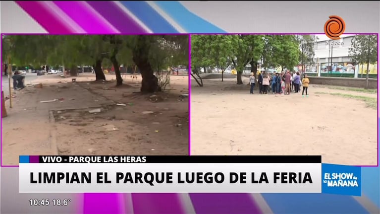 Buscan trasladar la feria del Parque las Heras a otro lado