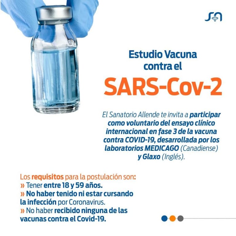 Buscan voluntarios en Córdoba para testear una nueva vacuna contra el COVID-19