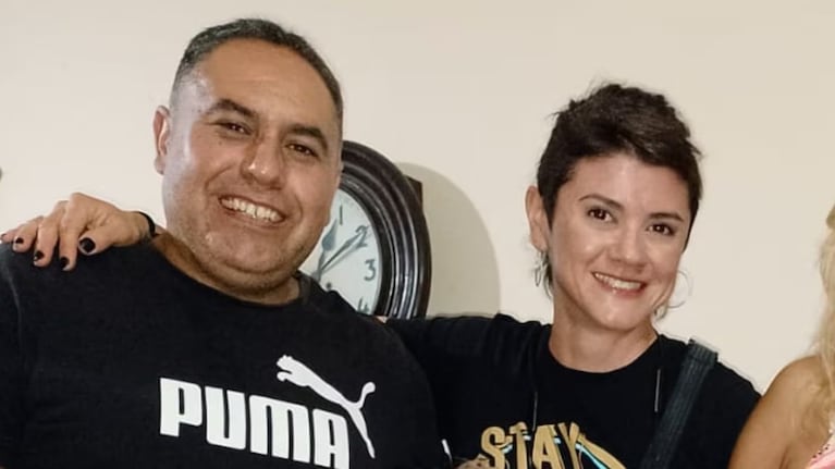 Bustos y Amarfil se conocieron en el gimnasio.
