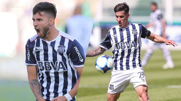 Bustos y Menéndez, dos que vuelven a ponerse la camiseta de la T. Fotos: Talleres.