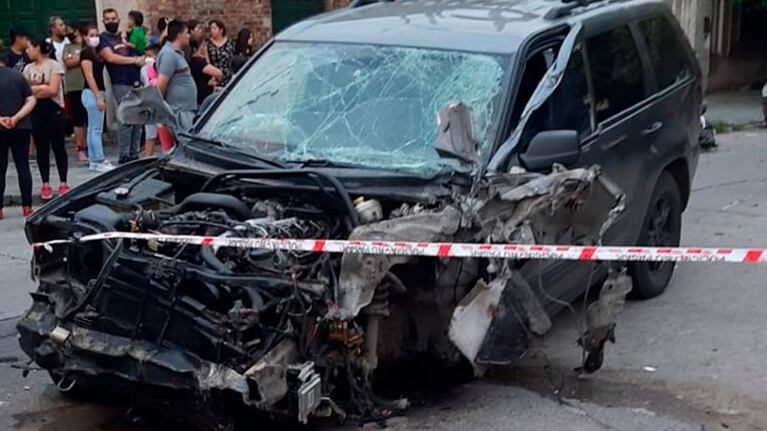 Cabrera Guevara arrasó con siete autos y mató a un motociclista.
