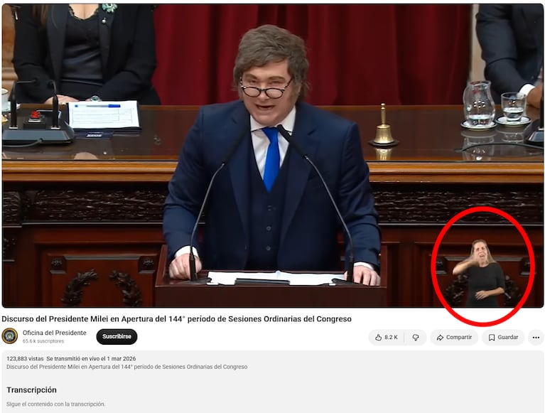 Cadena nacional del 1 de marzo.