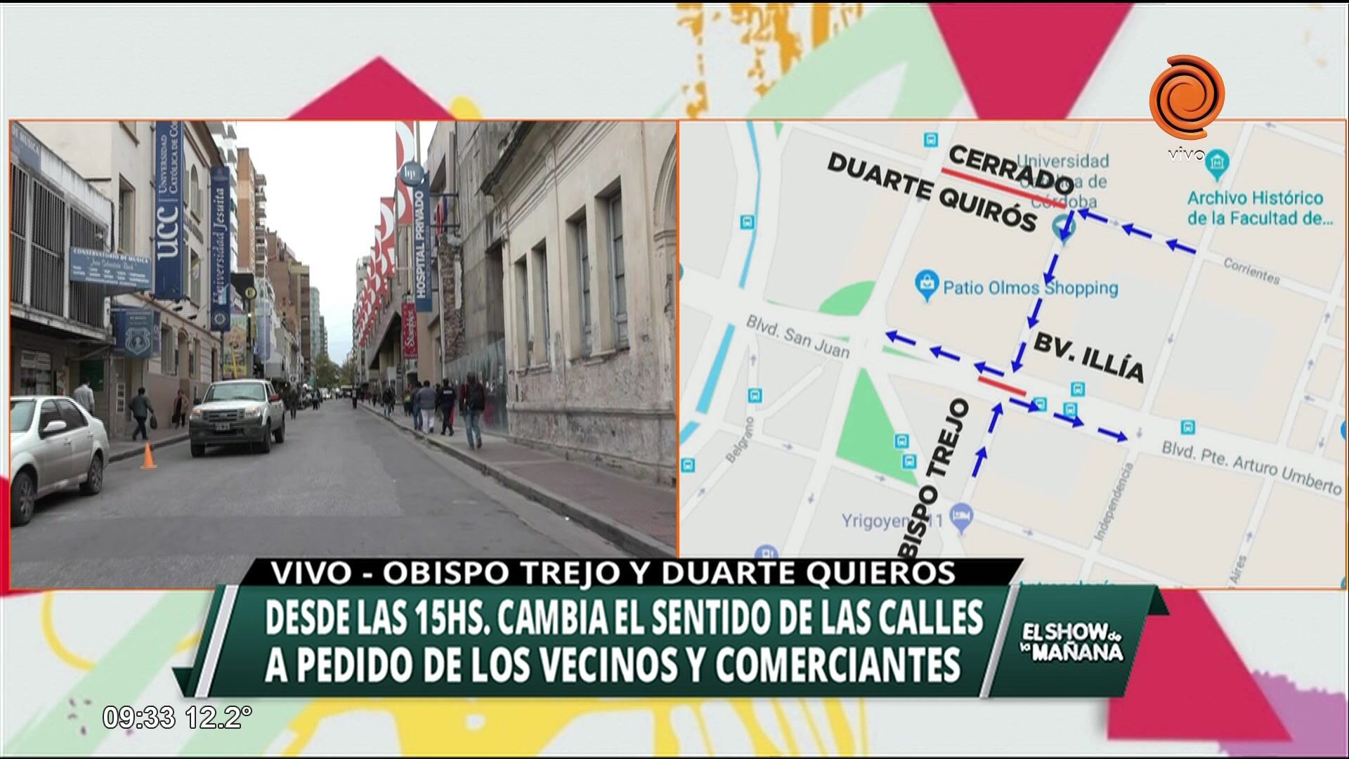 Cambia el sentido de la Obispo Trejo
