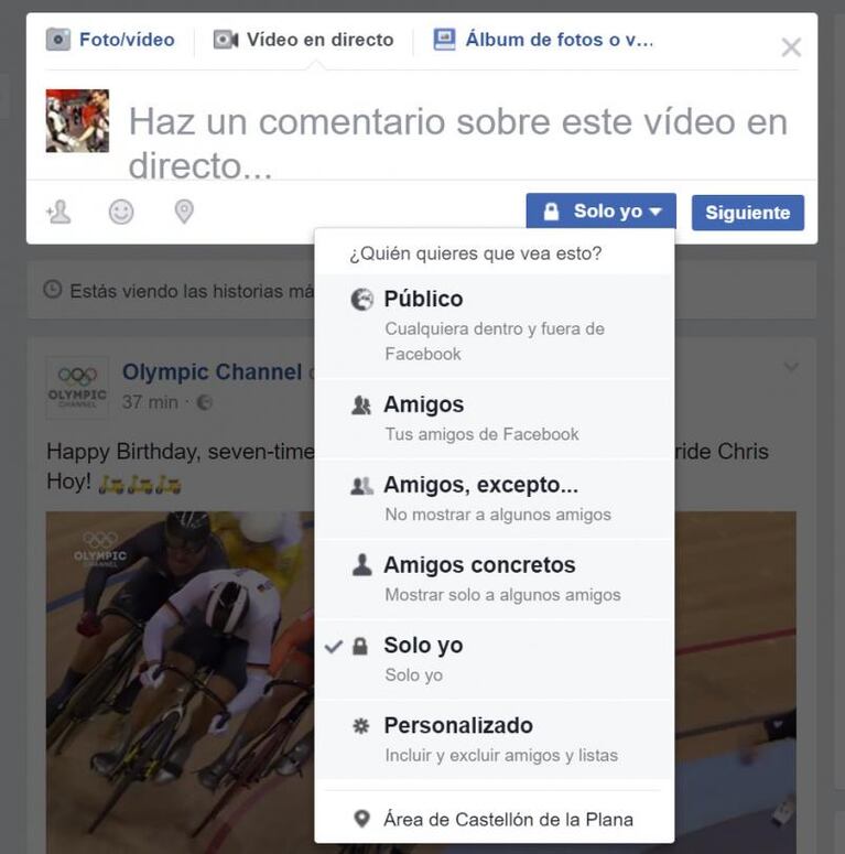 Cambios en Facebook: ahora se puede transmitir en vivo desde la compu