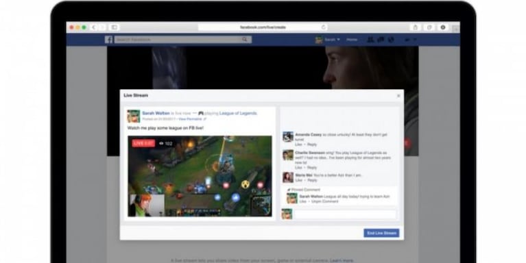 Cambios en Facebook: ahora se puede transmitir en vivo desde la compu