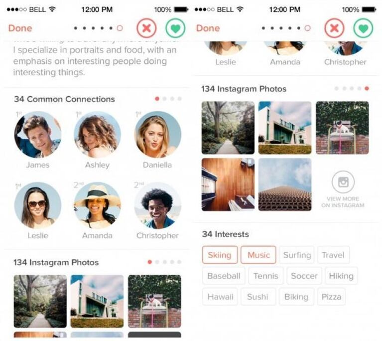 Cambios en Tinder: mostrará más datos en los perfiles para que haya mejores coincidencias