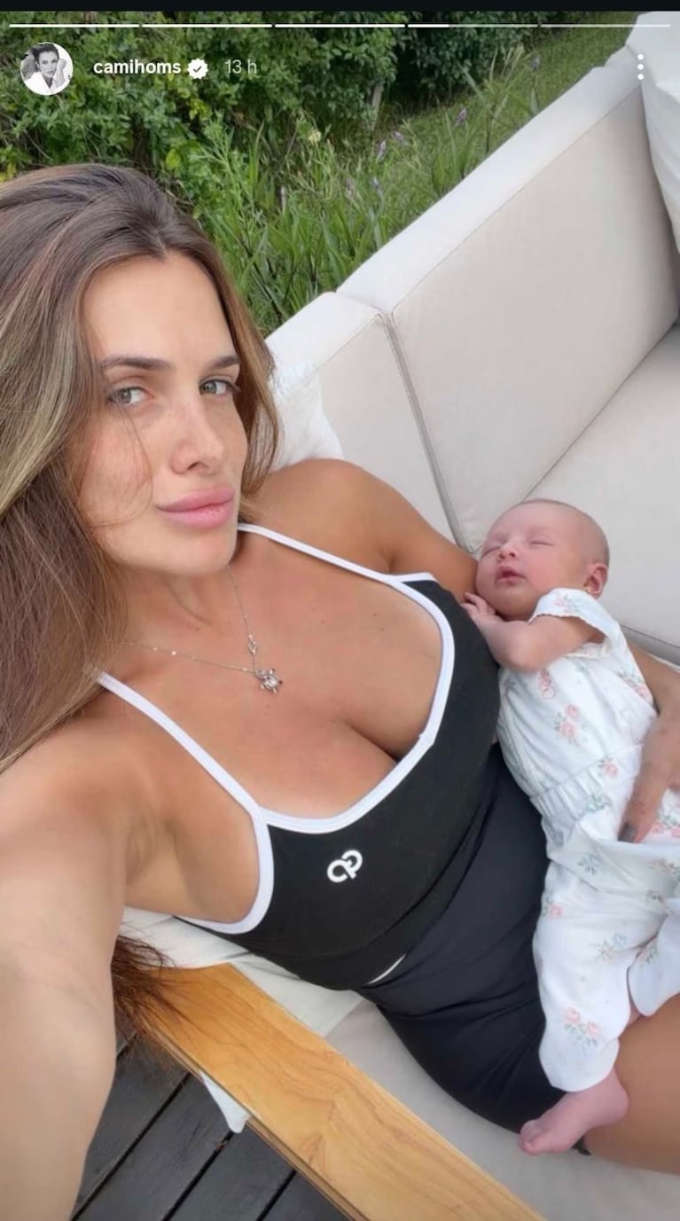 Cami Homs mostró el rostro de Aitana a dos semanas de su nacimiento
