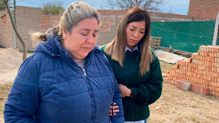 Camila y Emilse, la madre y la tía de Joaquín González.