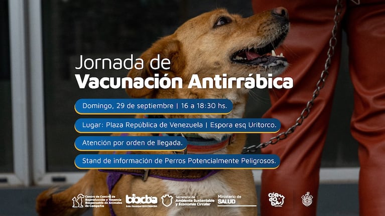 Campaña de vacunación contra la rabia en Córdoba.