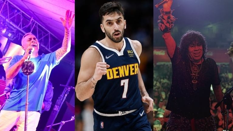 Campazzo dio clases de cuarteto en un streaming de Buenos Aires.