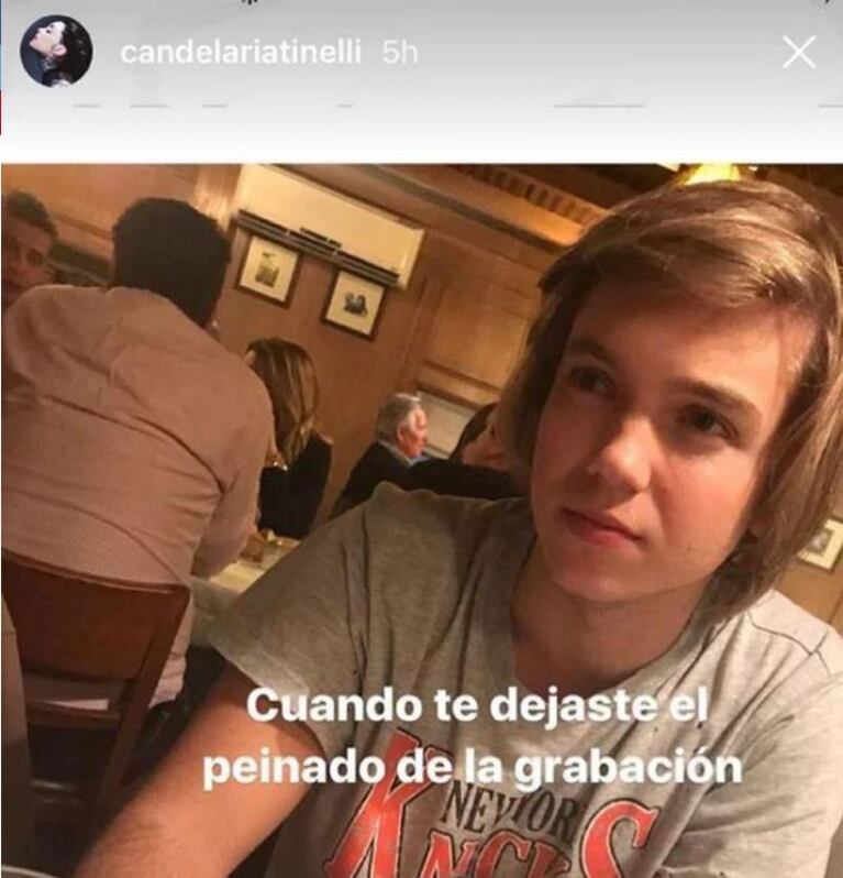 Cande Tinelli "escrachó" al novio con fotos en la intimidad