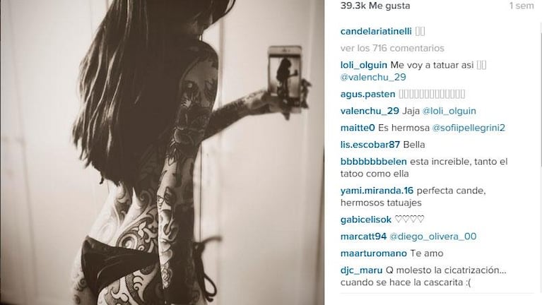 Cande Tinelli revolucionó a los "ratones" con su bikini 