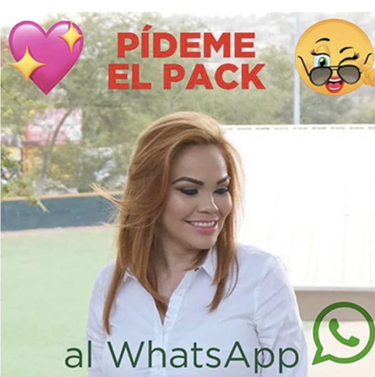 Candidata en México ofrece su "pack" por WhatsApp