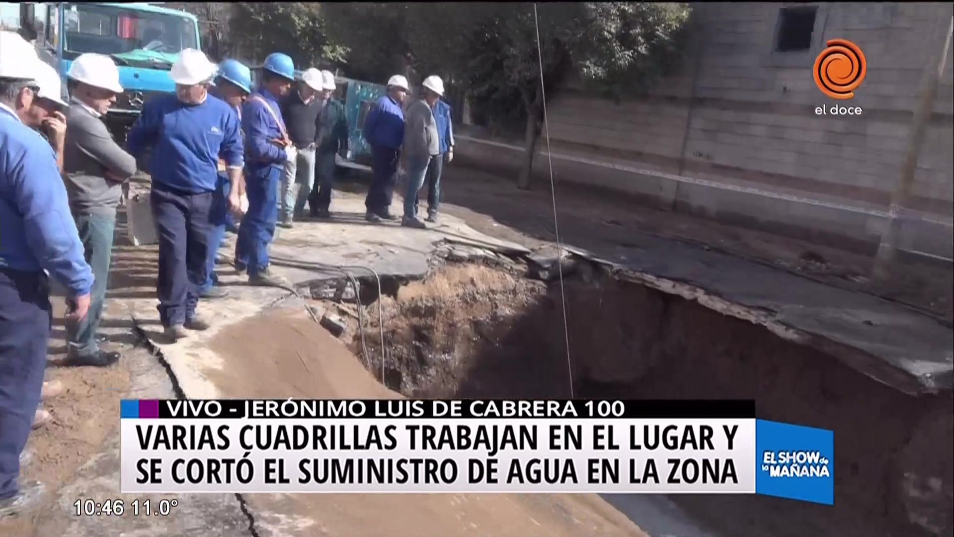 Caño roto inundó Cofico