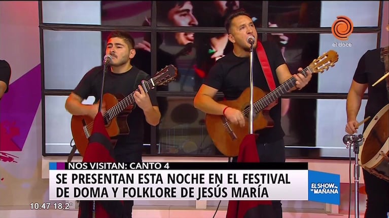 Canto 4 anticipó su presentación en Jesús María