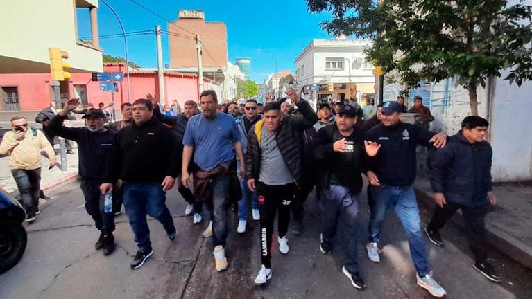 Caos por la marcha del Suoem: fuerte presencia de Infantería