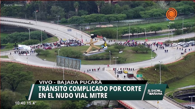 Caos vial por corte en el Nudo Vial Mitre