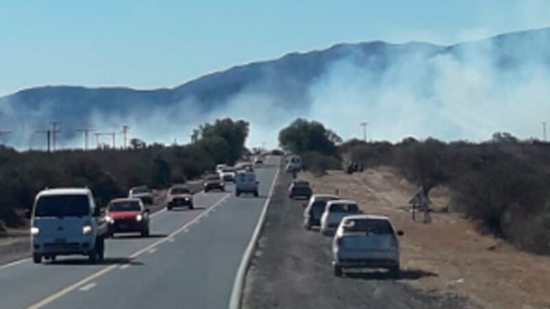 Capilla del Monte sigue en alerta máxima tras el fuego de anoche.