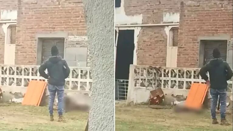 Capturas del video del asesinato.