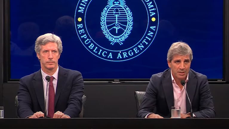 Caputo y Bausili explican el acuerdo con el FMI.