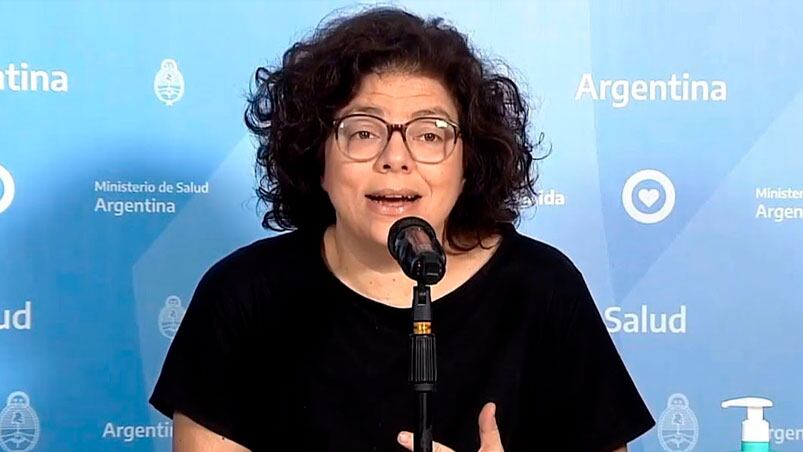 Carla Vizzotti dio positivo en Covid-19.