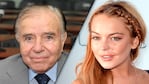 Carlos Menem y Lindsay Lohan cumplen años.