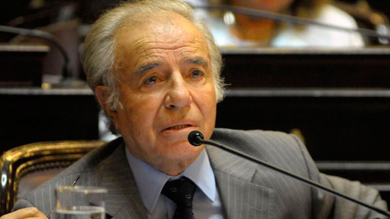 Carlos Menem ya piensa en las elecciones de octubre.