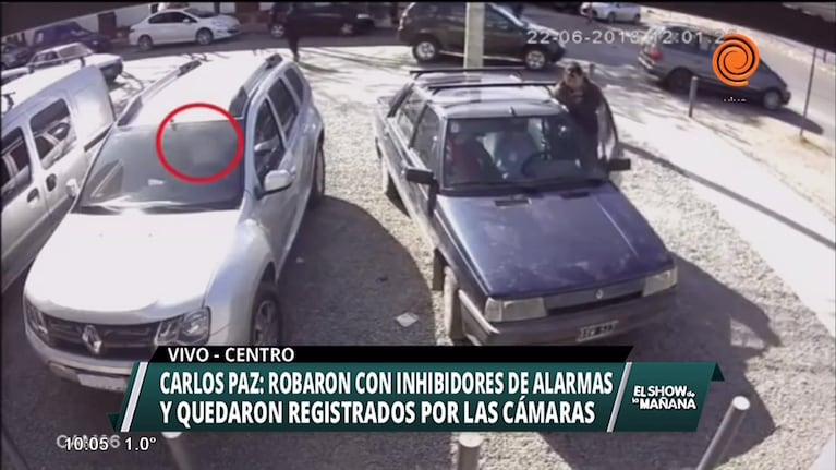 Carlos Paz: roban con inhibidores de alarma