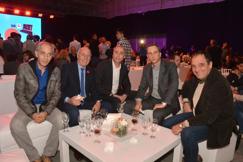 Carlos Sabagh, Lagarto Guizzardi, Ernesto Bauer, Ricardo Blanco y Miguel Ángel Motta. Foto: Sergio Díaz.