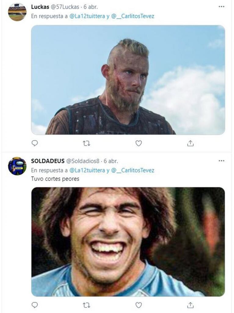 Carlos Tevez revolucionó las redes sociales con su nuevo look 