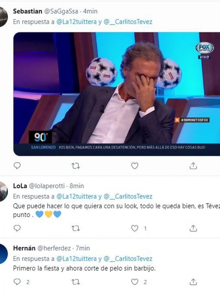 Carlos Tevez revolucionó las redes sociales con su nuevo look 