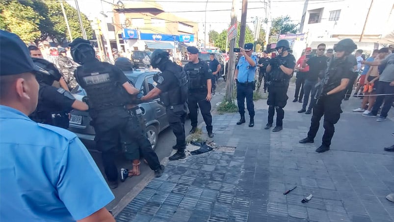 Carmona fue detenido mientras festejaba el triunfo de Argentina. Foto: Andy Ferreyra/El Doce.