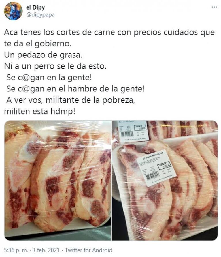 Carne a precios populares con exceso de grasa: la respuesta de frigoríficos y supermercados