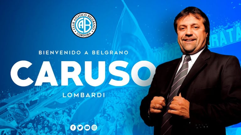 Caruso Lombardi llega a Córdoba. / Foto: Belgrano