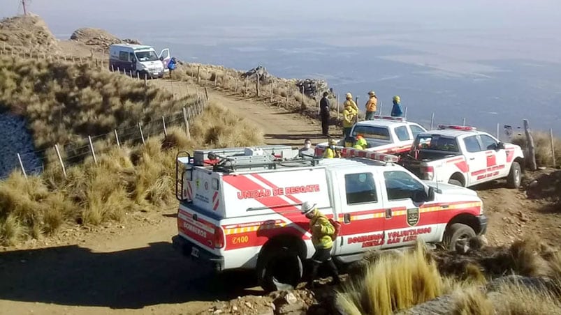 Casi 20 personas trabajaron para encontrar el cuerpo de la víctima. 