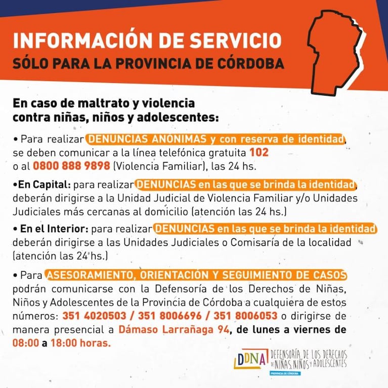 Casos de maltrato y violencia contra niñas, niños y adolescentes: adónde denunciar