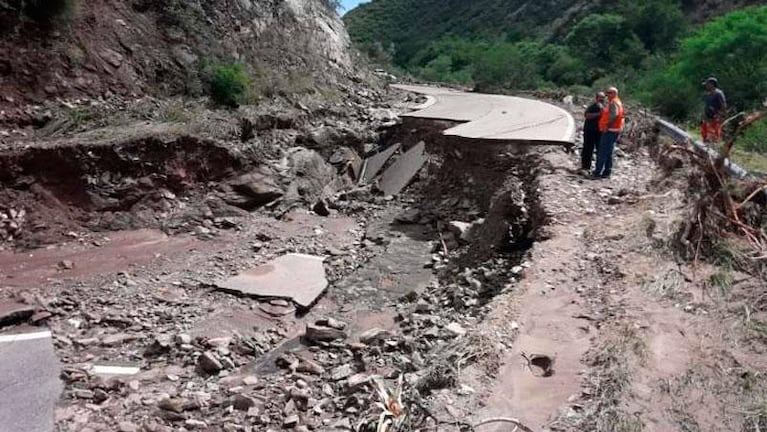 Catamarca: una creciente destruyó la Ruta 60 en la Quebrada de La Cébila