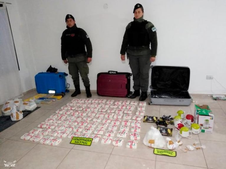 Cayó banda narco con más de 70 kilos de cocaína y más de seis millones de pesos