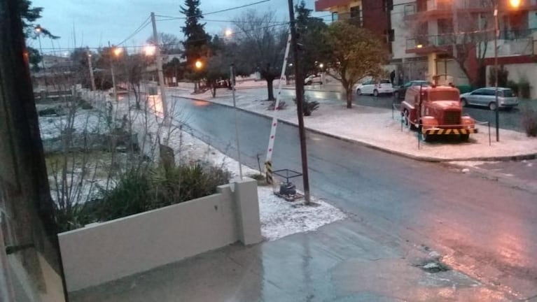 Cayó granizo en varias localidades de las sierras de Córdoba