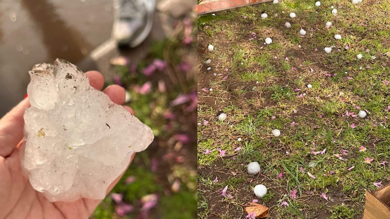 Cayó piedra en la localidad de La Francia, en Córdoba.