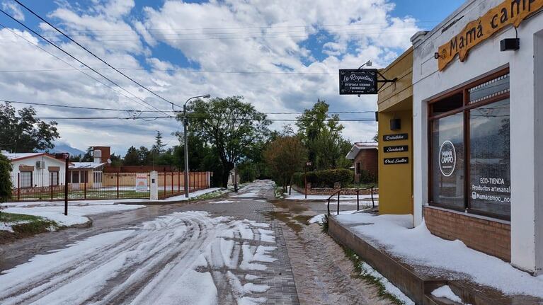 Cayó piedra y llovió en Traslasierra.