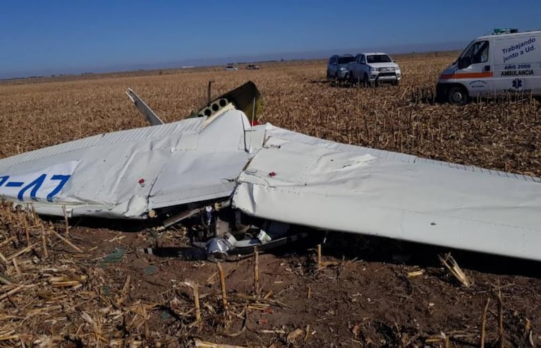 Cayó un avión en Lozada: murieron un instructor y su alumno