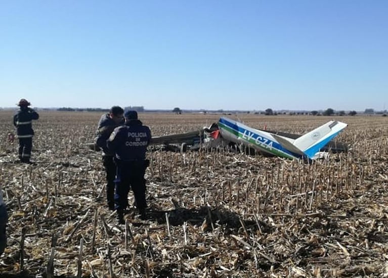 Cayó un avión en Lozada: murieron un instructor y su alumno