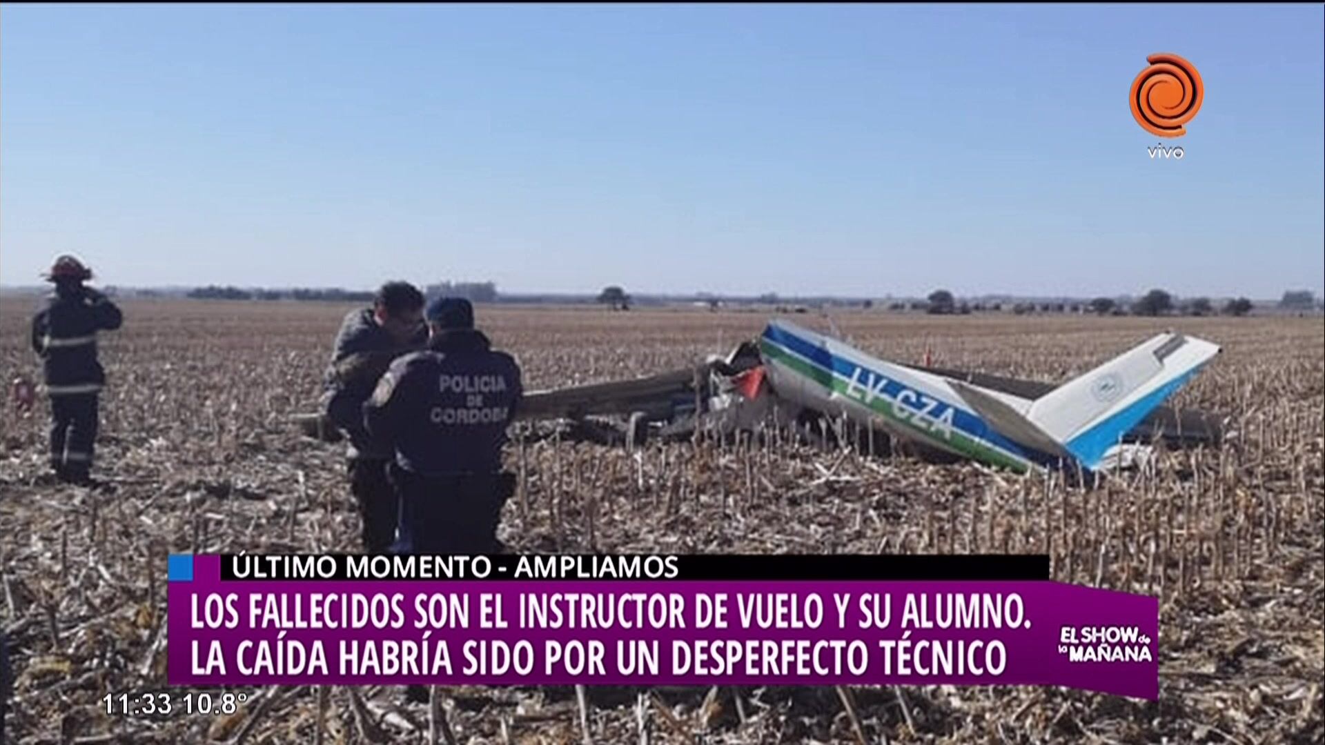 Cayó una avioneta en Lozada