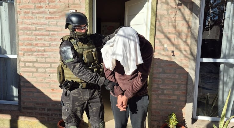 Cayó una banda narco en Villa Dolores (Prensa FPA).