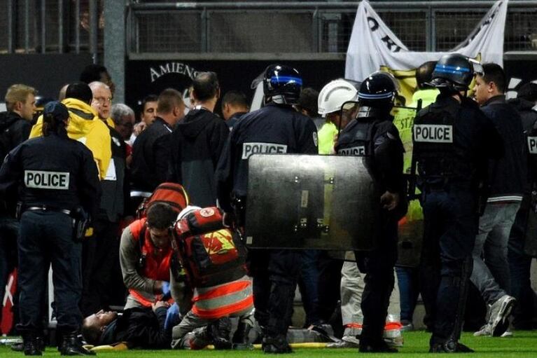 Cedió la tribuna ante el festejo de gol del Lille