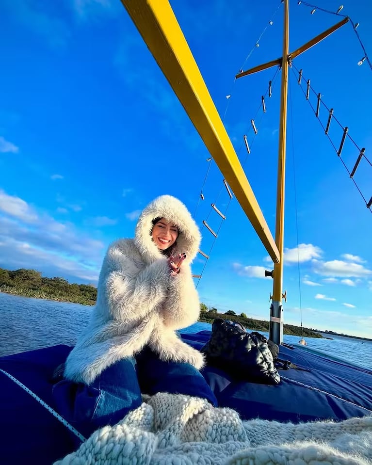 Celeste Cid en Uruguay (Instagram Santiago Korovsky).