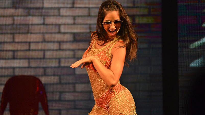 Celeste Muriega se robó las miradas en el Show de Lizy. Foto: Lucio Casalla/eldoce.tv