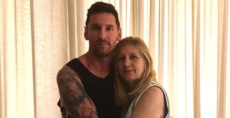 Celia Cuccittini y Lionel Messi